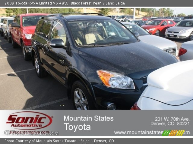 2009 Toyota RAV4 Limited V6 4WD in Black Forest Pearl