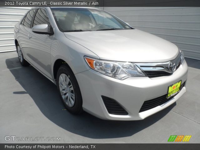 2012 Toyota Camry LE in Classic Silver Metallic