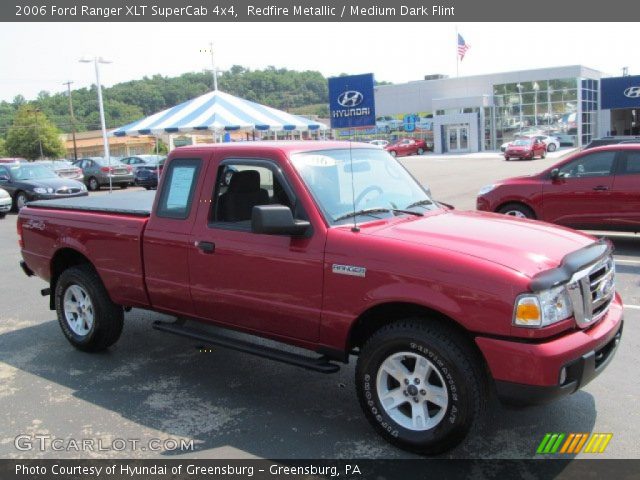 2006 Ford Ranger XLT SuperCab 4x4 in Redfire Metallic