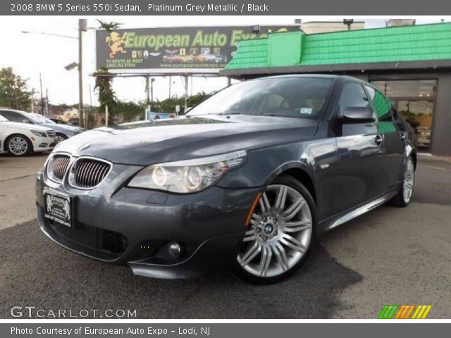 2008 BMW 5 Series 550i Sedan in Platinum Grey Metallic