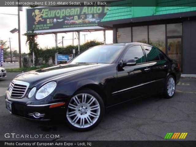 2008 Mercedes-Benz E 350 4Matic Sedan in Black