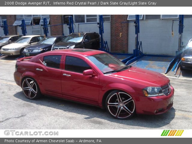 Inferno Red Crystal Pearl 2008 Dodge Avenger R T Dark