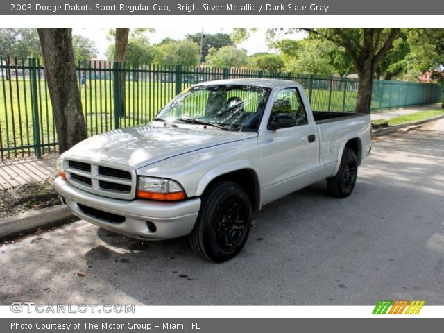 2003 Dodge Dakota Sport Regular Cab in Bright Silver Metallic