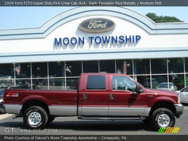 2004 Ford F250 Super Duty FX4 Crew Cab 4x4 in Dark Toreador Red Metallic