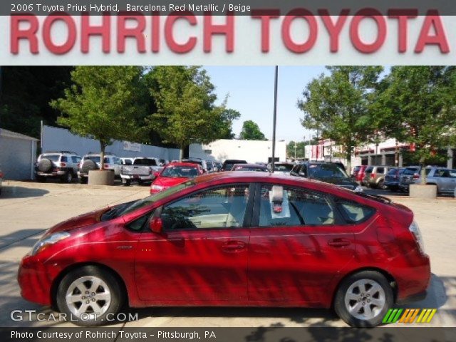 2006 Toyota Prius Hybrid in Barcelona Red Metallic