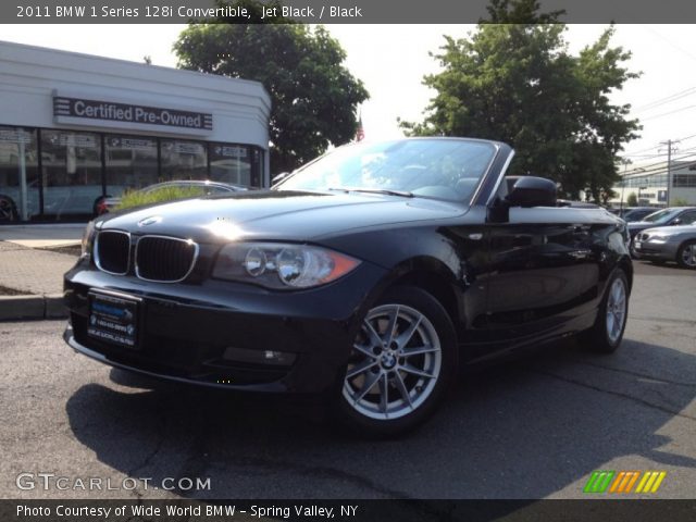 2011 BMW 1 Series 128i Convertible in Jet Black