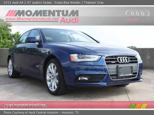 2013 Audi A4 2.0T quattro Sedan in Scuba Blue Metallic