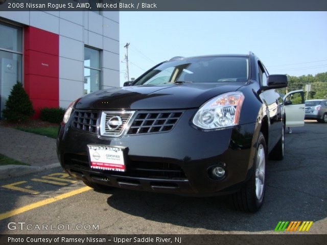 2008 Nissan Rogue SL AWD in Wicked Black
