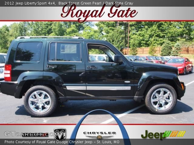 2012 Jeep Liberty Sport 4x4 in Black Forest Green Pearl