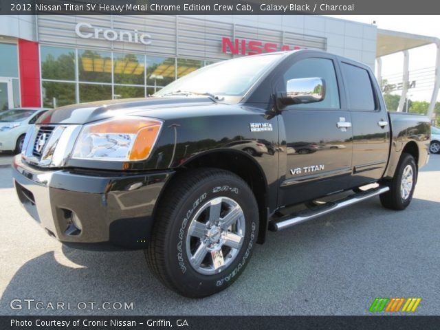 2012 Nissan Titan SV Heavy Metal Chrome Edition Crew Cab in Galaxy Black