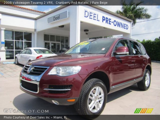 2008 Volkswagen Touareg 2 VR6 in Cranberry Red Metallic
