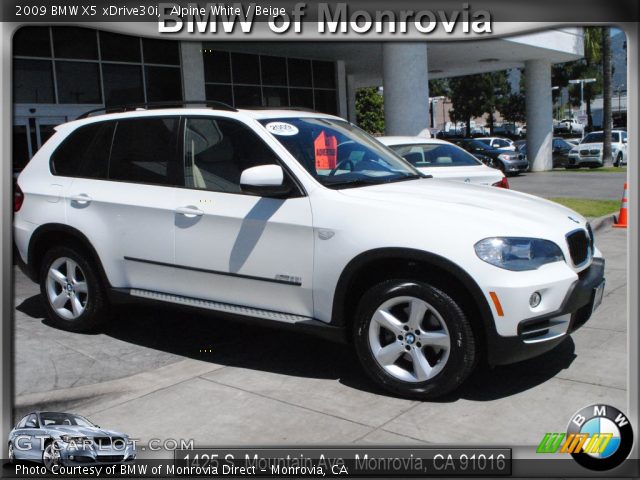 2009 BMW X5 xDrive30i in Alpine White