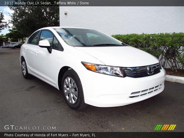 2012 Honda Civic LX Sedan in Taffeta White