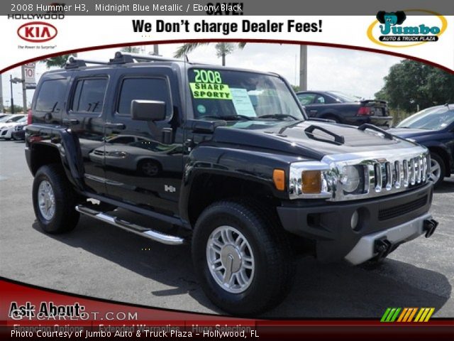 2008 Hummer H3  in Midnight Blue Metallic