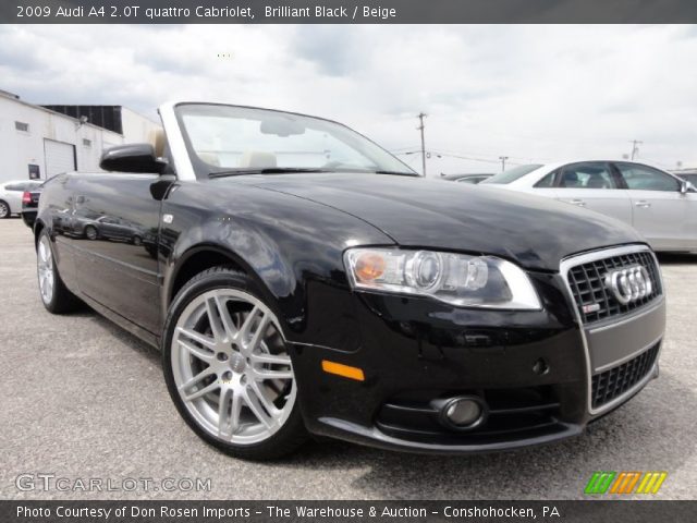 2009 Audi A4 2.0T quattro Cabriolet in Brilliant Black