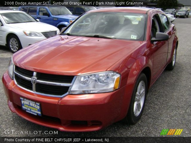 2008 Dodge Avenger SXT in Sunburst Orange Pearl