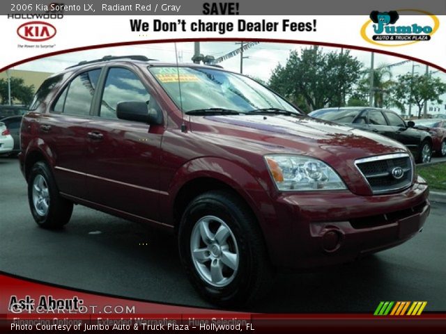 2006 Kia Sorento LX in Radiant Red