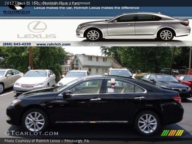 2012 Lexus ES 350 in Obsidian Black