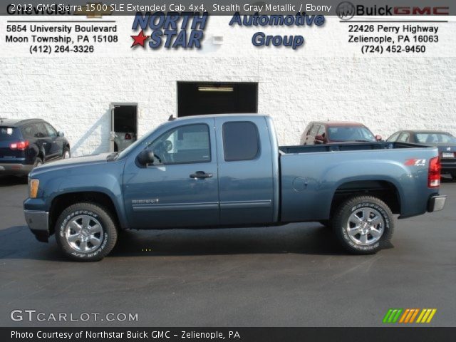 2013 GMC Sierra 1500 SLE Extended Cab 4x4 in Stealth Gray Metallic