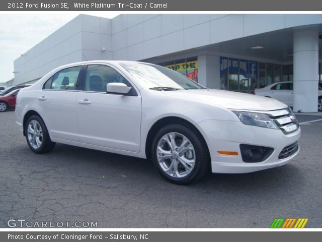 2012 Ford Fusion SE in White Platinum Tri-Coat