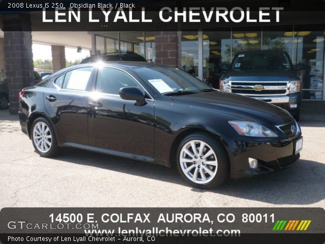 2008 Lexus IS 250 in Obsidian Black