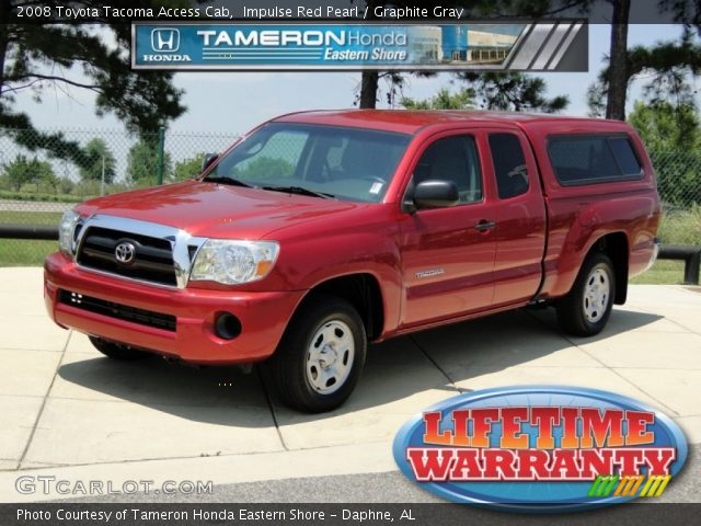 2008 Toyota Tacoma Access Cab in Impulse Red Pearl
