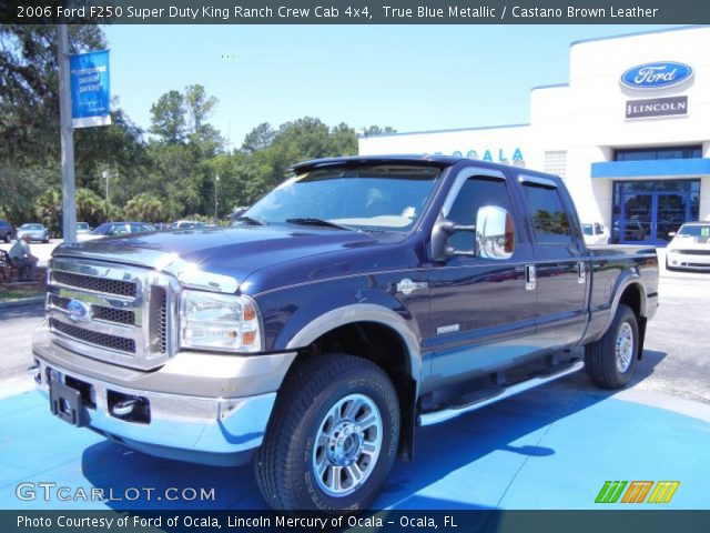 2006 Ford F250 Super Duty King Ranch Crew Cab 4x4 in True Blue Metallic