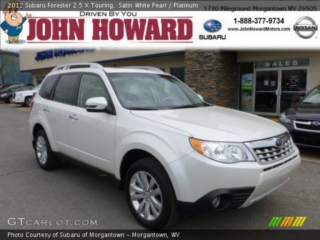 2012 Subaru Forester 2.5 X Touring in Satin White Pearl
