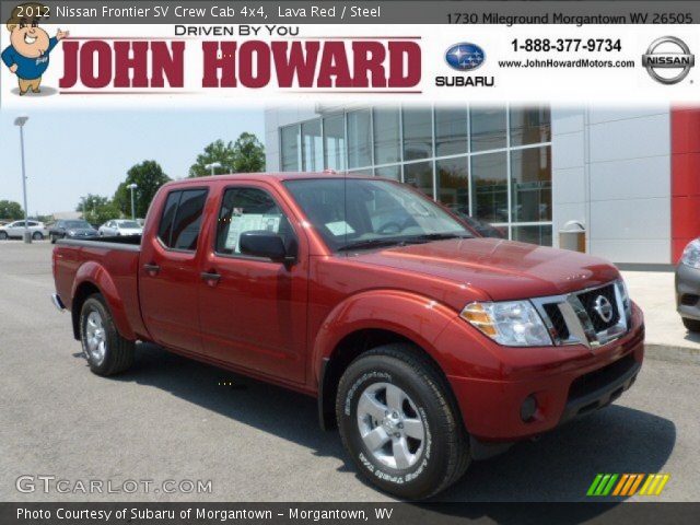 2012 Nissan Frontier SV Crew Cab 4x4 in Lava Red