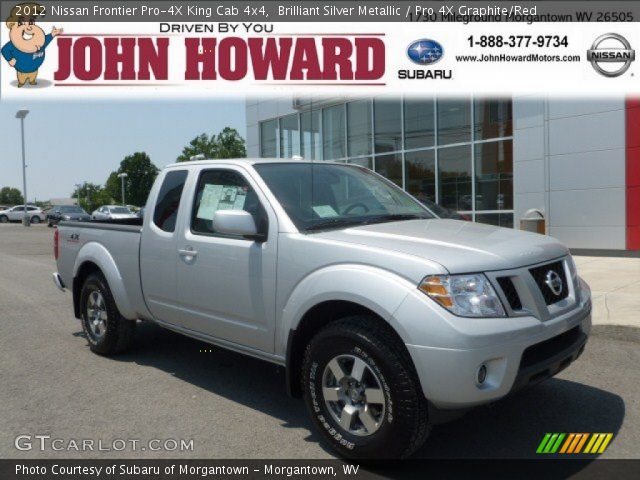 2012 Nissan Frontier Pro-4X King Cab 4x4 in Brilliant Silver Metallic