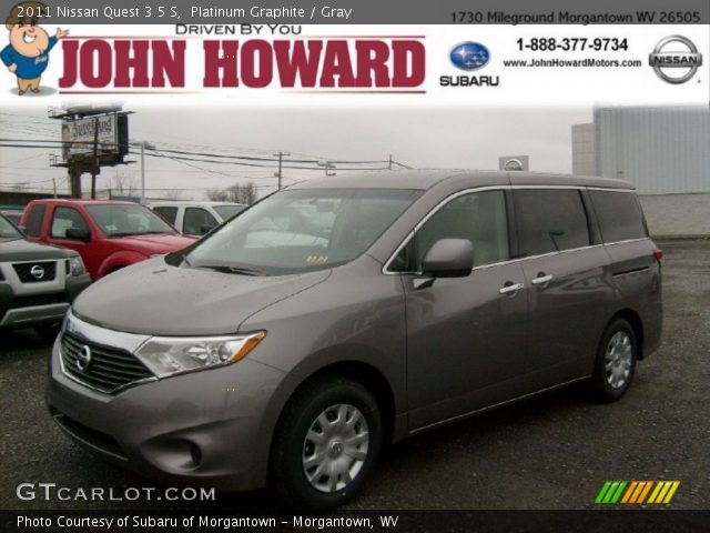 2011 Nissan Quest 3.5 S in Platinum Graphite