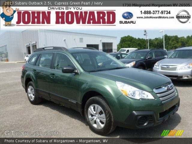 2013 Subaru Outback 2.5i in Cypress Green Pearl