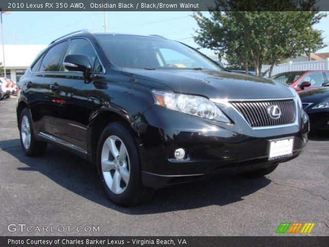 2010 Lexus RX 350 AWD in Obsidian Black