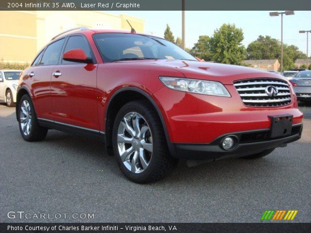 2004 Infiniti FX 35 AWD in Laser Red