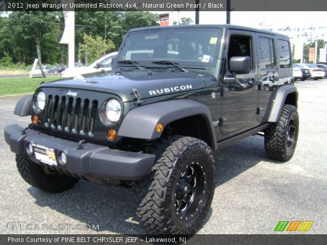 2012 Jeep Wrangler Unlimited Rubicon 4x4 in Natural Green Pearl