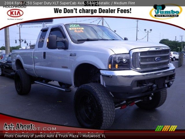 2004 Ford F250 Super Duty XLT SuperCab 4x4 in Silver Metallic