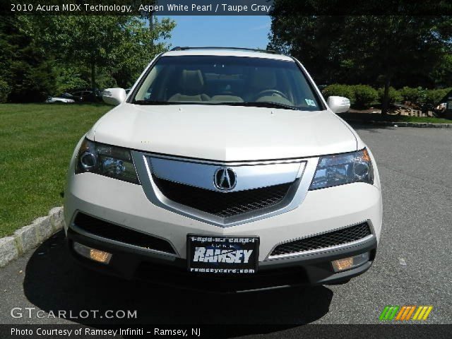 2010 Acura MDX Technology in Aspen White Pearl