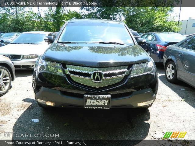 2009 Acura MDX Technology in Formal Black