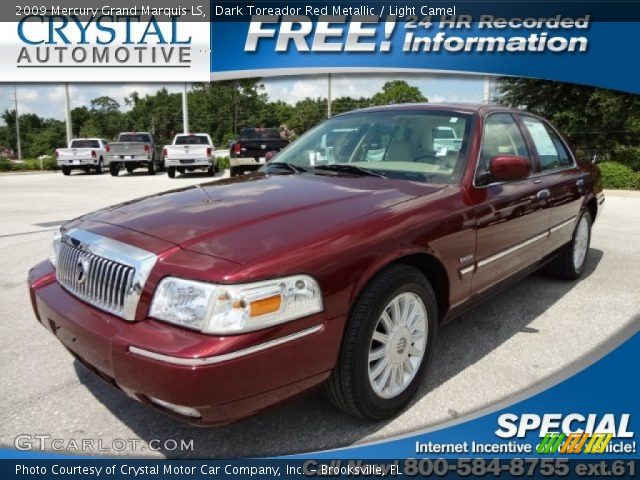 2009 Mercury Grand Marquis LS in Dark Toreador Red Metallic