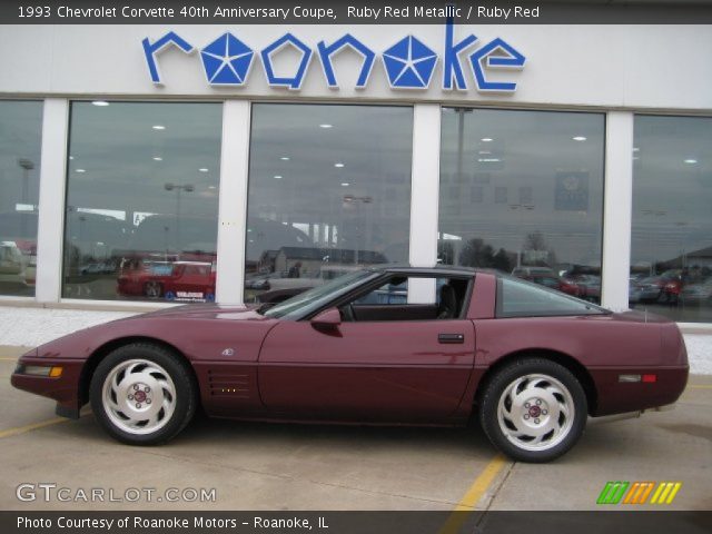 1993 Chevrolet Corvette 40th Anniversary Coupe in Ruby Red Metallic