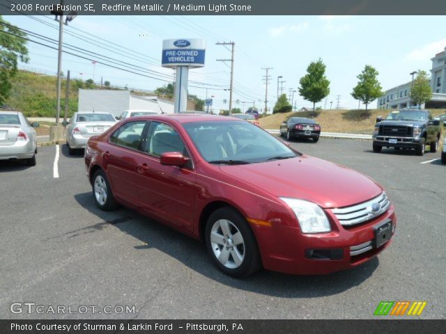 2008 Ford Fusion SE in Redfire Metallic