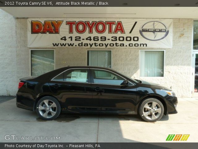2012 Toyota Camry SE V6 in Attitude Black Metallic