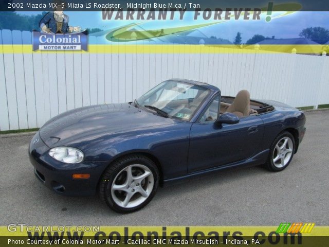 2002 Mazda MX-5 Miata LS Roadster in Midnight Blue Mica