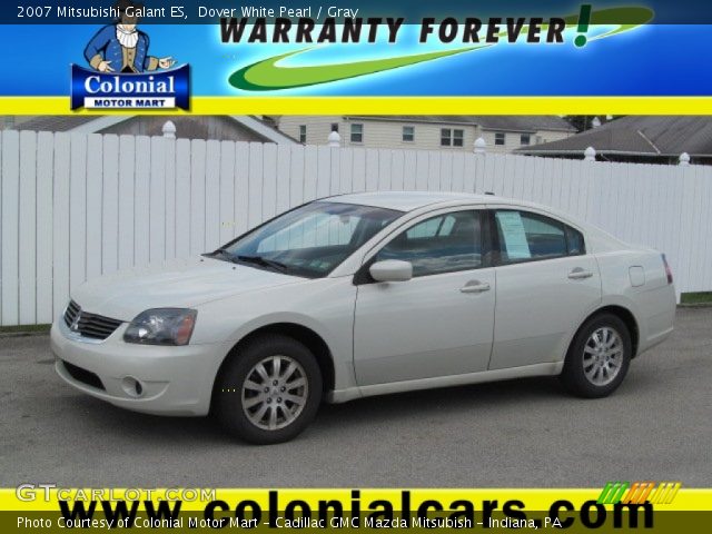 2007 Mitsubishi Galant ES in Dover White Pearl
