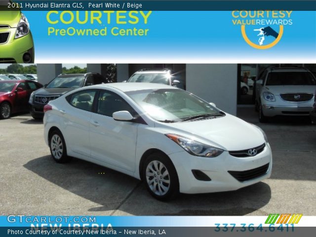 2011 Hyundai Elantra GLS in Pearl White