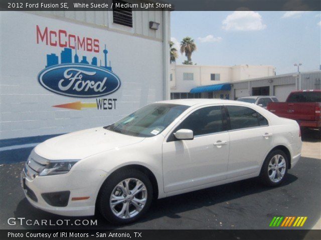 2012 Ford Fusion SE in White Suede