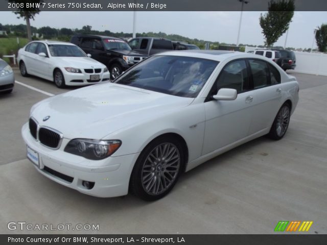 2008 BMW 7 Series 750i Sedan in Alpine White