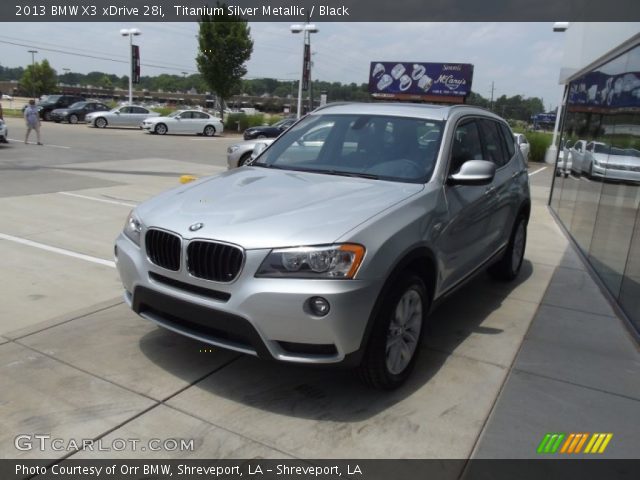 2013 BMW X3 xDrive 28i in Titanium Silver Metallic