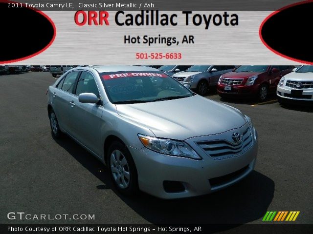 2011 Toyota Camry LE in Classic Silver Metallic