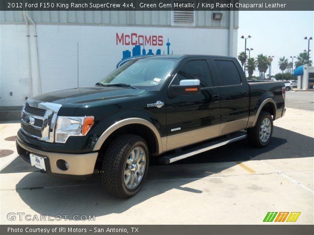 2012 Ford F150 King Ranch SuperCrew 4x4 in Green Gem Metallic